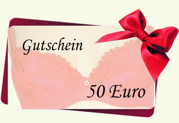 Gutschein - Wäsche für Sie und Ihn 50€