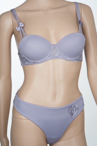 Lingadore Push-up BH 70A, Slip Gr. 38 flieder, Set